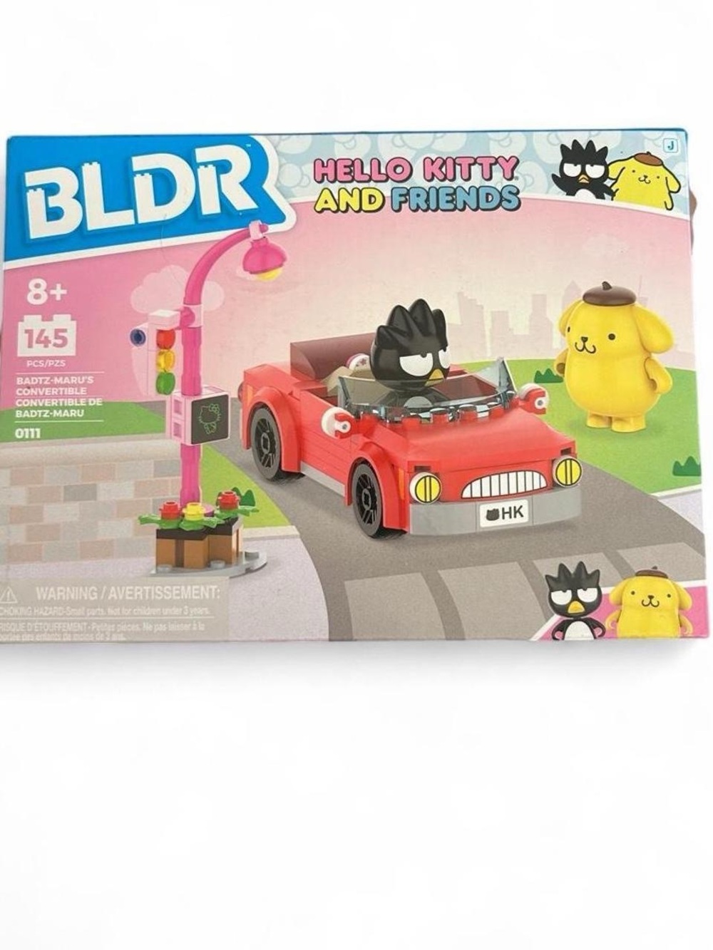 Sanrio Hello Kitty and Friends Red Convertible Car Building Block Set 145 pcs